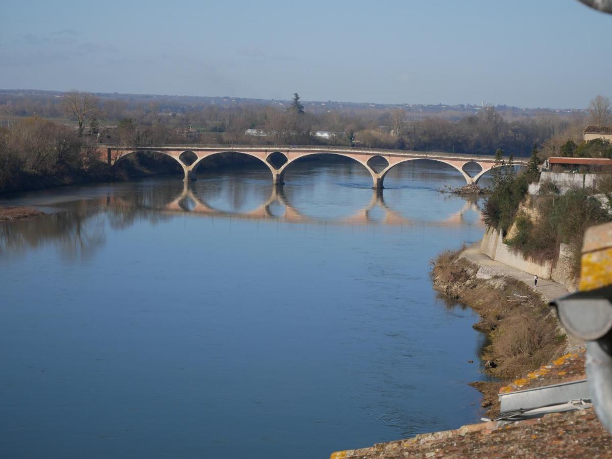 Hotel Restaurant Cote Garonne Le Balcon Des Dames - Tonneins Fauillet Marmande - Vue Panoramique Bord De Garonne Chambres Climatisees エクステリア 写真
