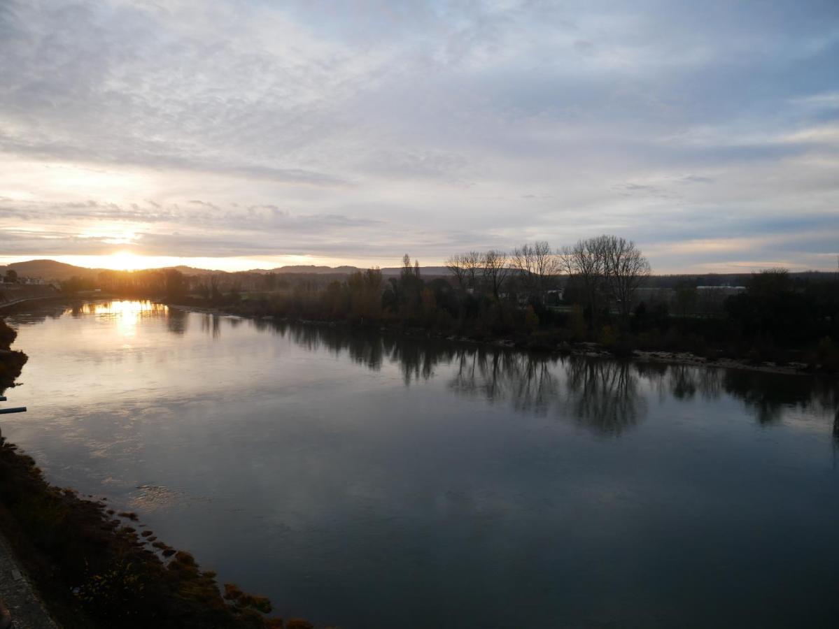 Hotel Restaurant Cote Garonne Le Balcon Des Dames - Tonneins Fauillet Marmande - Vue Panoramique Bord De Garonne Chambres Climatisees エクステリア 写真