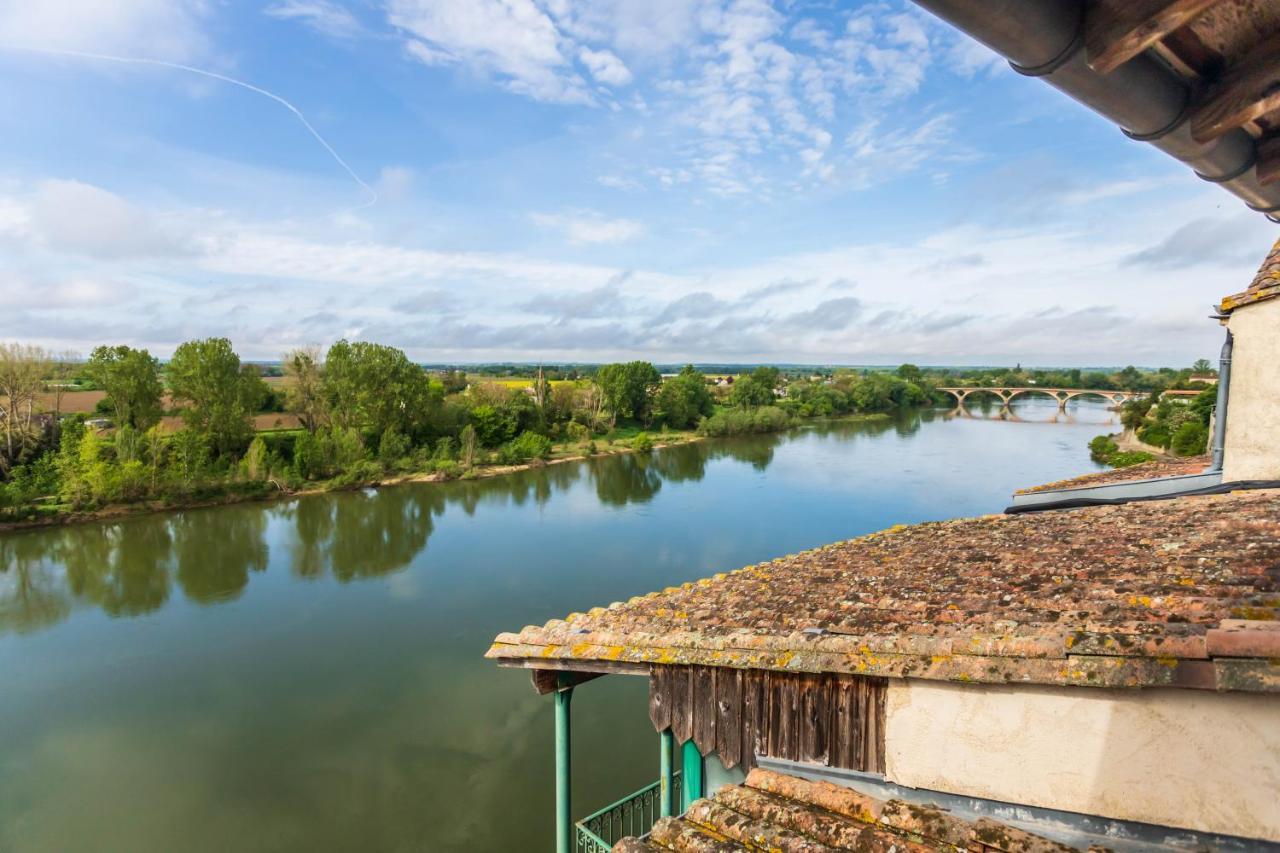 Hotel Restaurant Cote Garonne Le Balcon Des Dames - Tonneins Fauillet Marmande - Vue Panoramique Bord De Garonne Chambres Climatisees エクステリア 写真