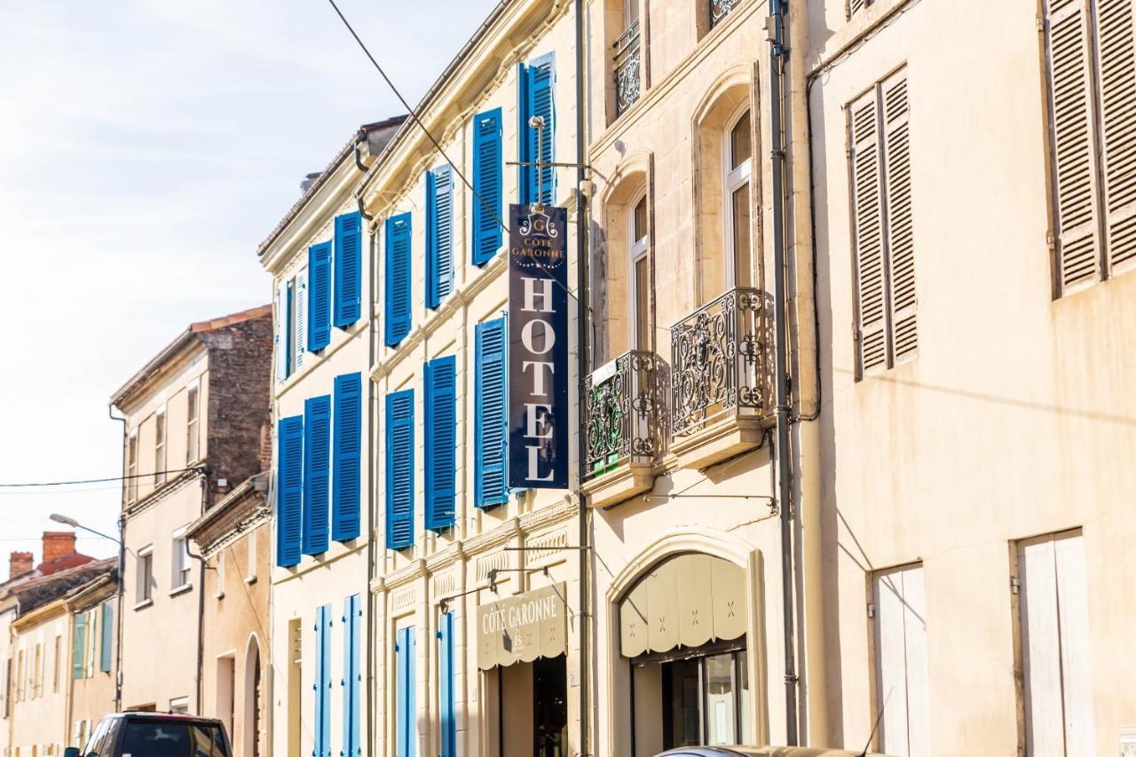 Hotel Restaurant Cote Garonne Le Balcon Des Dames - Tonneins Fauillet Marmande - Vue Panoramique Bord De Garonne Chambres Climatisees エクステリア 写真