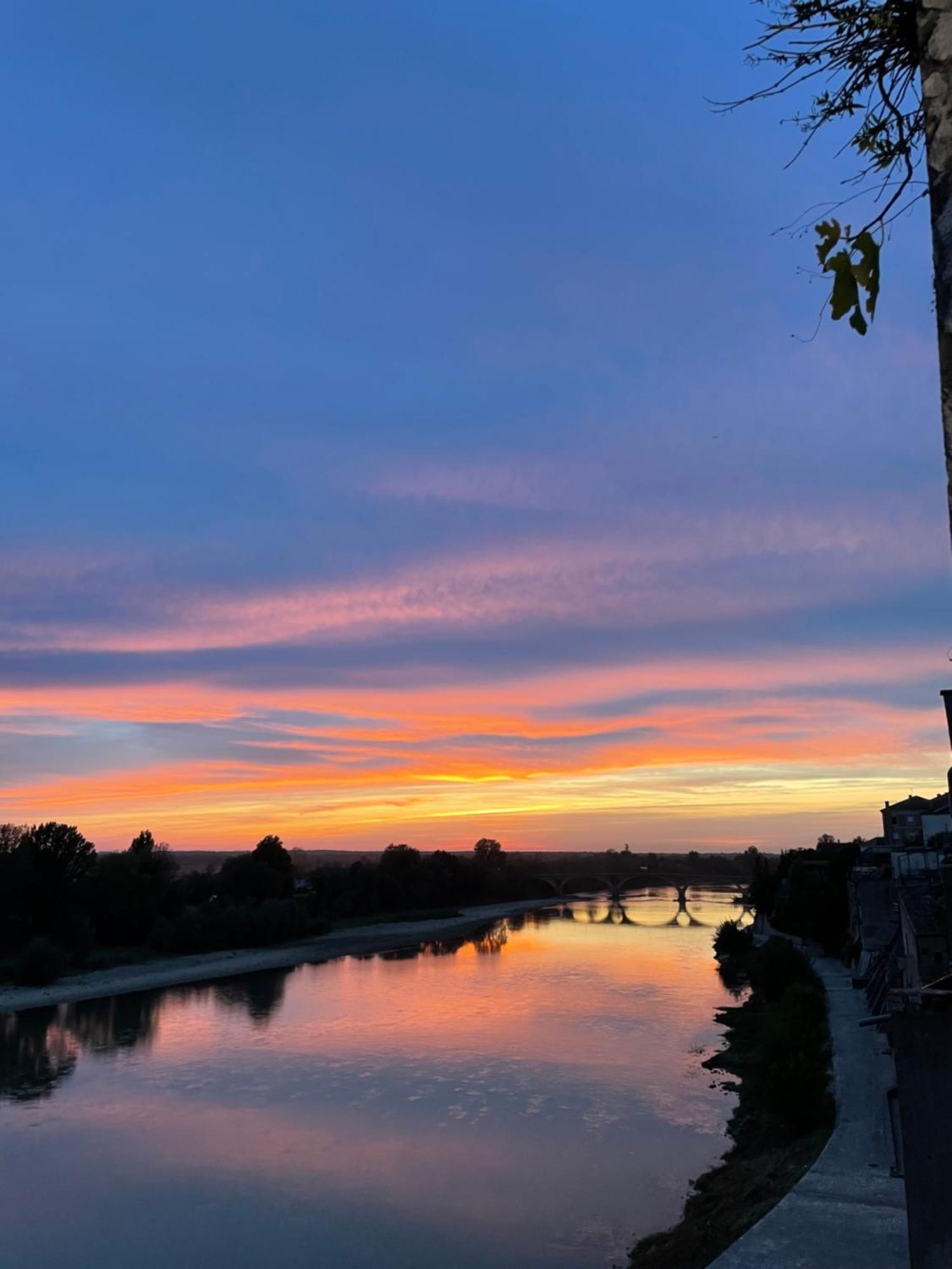 Hotel Restaurant Cote Garonne Le Balcon Des Dames - Tonneins Fauillet Marmande - Vue Panoramique Bord De Garonne Chambres Climatisees エクステリア 写真